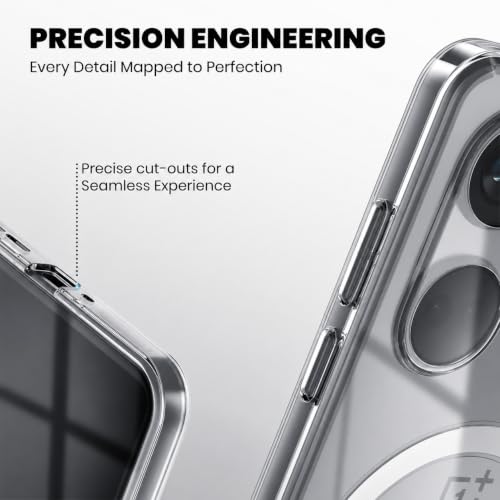 Image of DIZORO Crystal Clear Magnetic Compatible with Oneplus ce3 lite Back Cover case with Anti-Yellow ( Compatible with Magsafe ) Anti-Scratch | Shockproof Transparent Cover