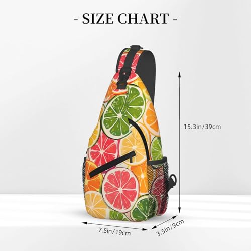 Bolso bandolera naranja colorido unisex para viaje miniatura 3