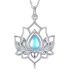 Moonstone Lotus Necklaces-1
