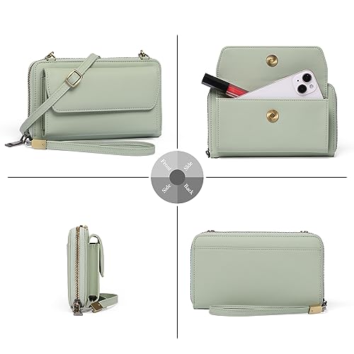 Image of GOIACII Phone Card Wallet RFID Blocking Ladies Purse Crossbody Bags for Women