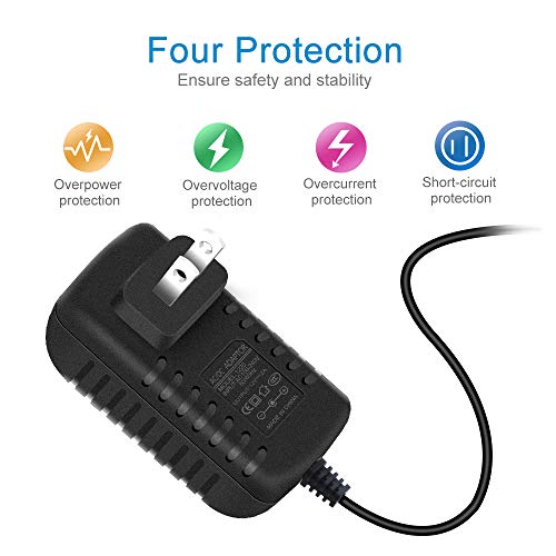 Image of 12V Power Supply, 12 Volt 2A 24W DC Power Supply, Black LED Power Adapter, AC 110V to 12V Wall Mounted Transformer Plug for LED Strip Lights with 5.5 /2.1 DC Female Connector