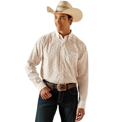 Amazon.com: ARIAT Men's Wrinkle Free Ridge Classic Fit Shirt