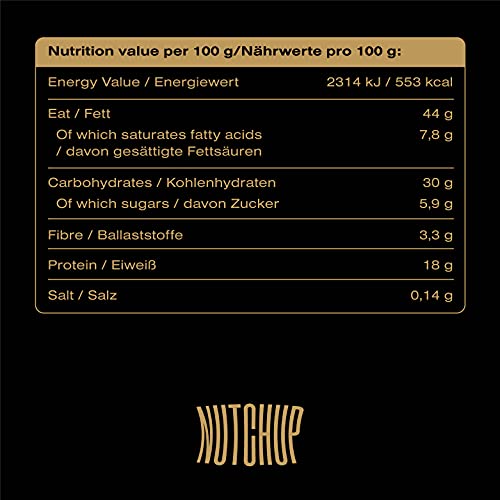 NUTCHUP | Die erste gepresste Cashewbutter | Leckeres Cremiger Nussbelag, Nuss-Topping | Soße für Pfannkuchen, Waffeln, Eiscreme, Pizza | 435g Flasche (Cashew)