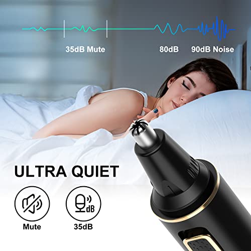 XOOMRSCP Nose Hair Trimmer for Men, 2023 Painless USB Rechargeable Nose Hair Trimmer, Ear and Nose Hair Trimmer for Men Women, Professional Facial Hair Trimmer with IPX7 Waterproof Dual Edge Blades
