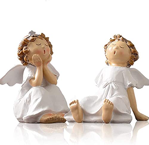 WQQLQX Statue Engel Statue Dekoration Skulptur Kleines Mädchen Stehen oder...