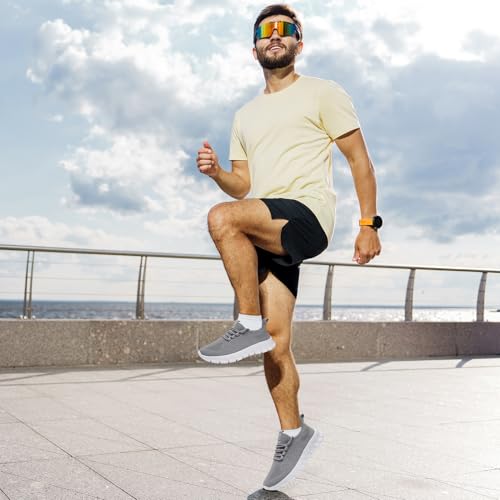Image of Mens Running Shoes Tennis Shoes Walking Gym Sneakers Lightweight Non Slip Mesh Casual Workout Sneakers