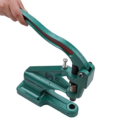Trimming Shop 11Mm Hand Press Machine And Heavy Duty, Metal Open Ring Snap Poppers, Fastener Press Studs Setting Tool Die Kit For Sewing, Leather Crafts And Clothing Repair, Belts, Jeans, Grommets #TOP4