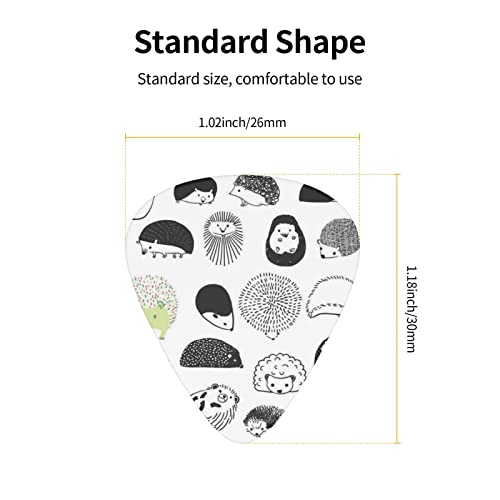 Ensemble de 12 médiators de guitare Hedgehog pour guitare acoustique, guitare électrique, contrebasse, ukulélé - Les Beatles, Paul McCartney, John Lennon, RIngo Starr, George Harrison Ensemble de 12 médiators de guitare Hedgehog pour guitare acoustique, guitare électrique, contrebasse, ukulélé – Image 5