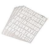 [Facile à utiliser] - Le kit lettres-numéros est doté d'une conception adhésive au dos pour une emploi facile. Il suffit de le décoller de la feuille, de le coller et de l'appuyer sur la position que vous souhaitez appliquer pour qu'il adhère plus fermement.