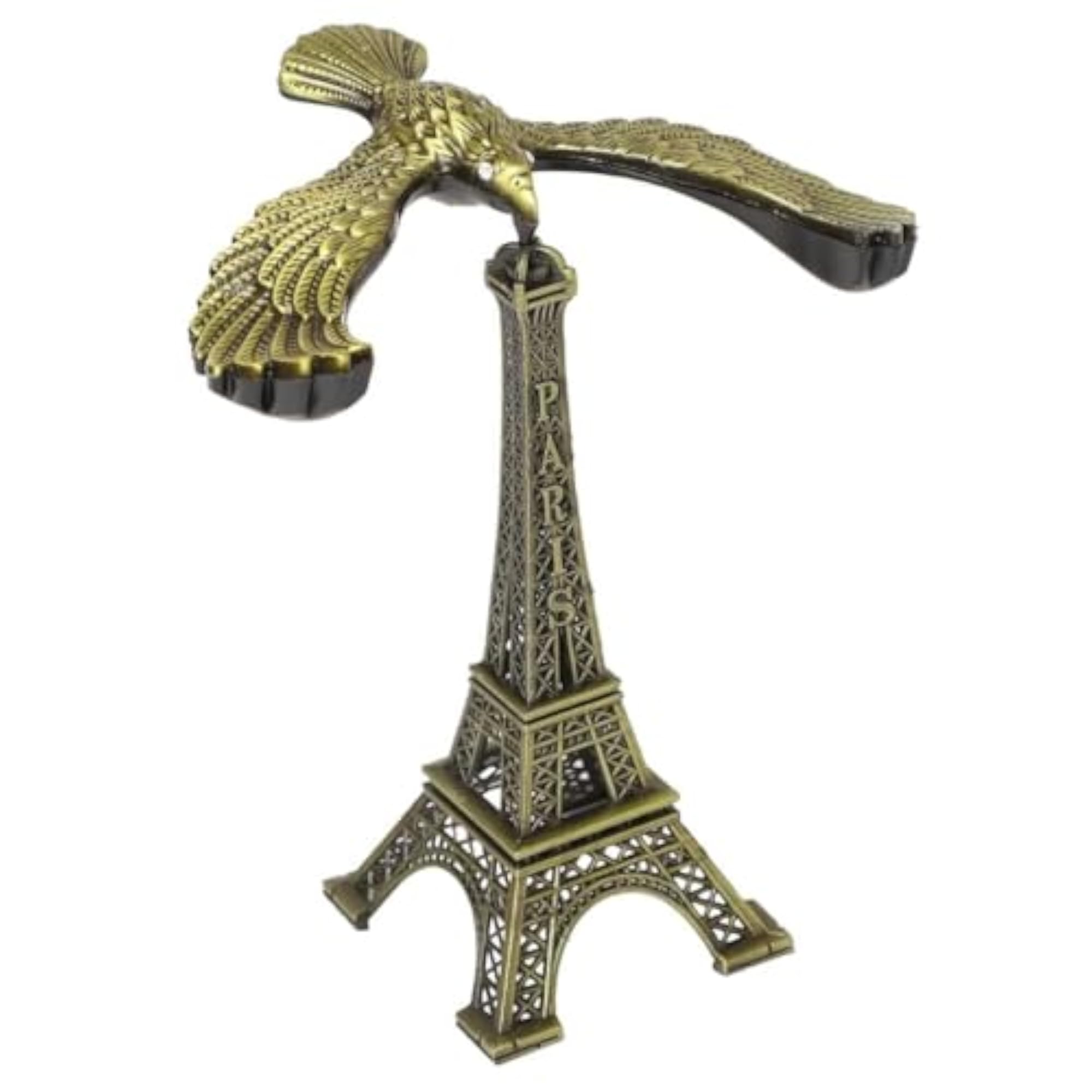 Metal Eiffel Tower Balance Eagle Showpiece