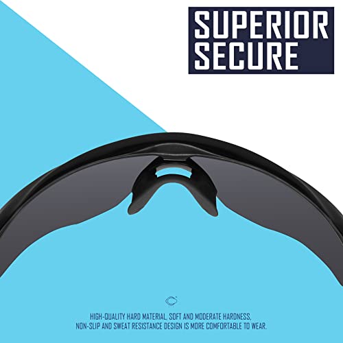 Image of SAUCER Replacement Nose Pieces Pads & Earsocks Temple Sleeve Rubber Kit for Oakley M2 Frame | M2 Frame XL Sunglass