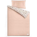 lulumoon Kinderbettwäsche 100x135 mit Kissenbezug 40x60: Baby Bettwäsche Set Jersey Oeko-Tex Baumwolle - Weich und Hoch Elastisch - 4-Jahreszeiten Bettwäsche für Kleinkinder im Vorschulalter