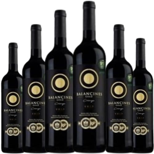 Balancines Gold Crianza Vino Tinto, mezcla de Tempranillo, Garnacha y Garnacha Tintorera con 14.5% Vol., ideal para servir entre 14º y 16ºC y disfrutar su intensidad| 6 botellas