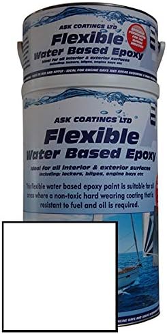 New! Water Based Epoxy Marine Paint for boats, yachts & marine vessels. Interior and exterior use. 5L (White)
