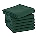 DII Basic Solid Dishtowel Collection Cotton Flat Woven, Small Set, 18x28, Dark Green, 6 Piece