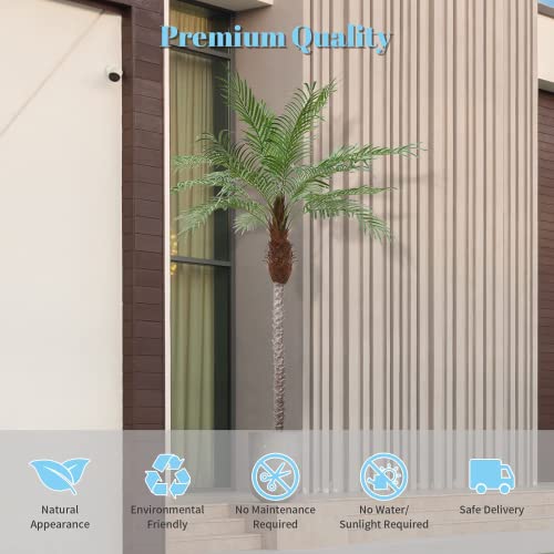 Anting Artificial Palm Tree 8.5Ft Tall Trees Plants Outdoor Palm Trees For Outside Patio Trees For Decor (Set Of 2) #TOP5