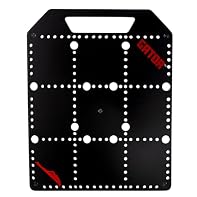 24 gauge metal pedalboard Fits in main pocket of most Gator Cases gig bags or other popular brands Pedal surface of 10.75in x 10.25in Holes for cables tie use and holes for power cable routing Works great when paired with the Gator Cases GTR-PWR-1MAX...
