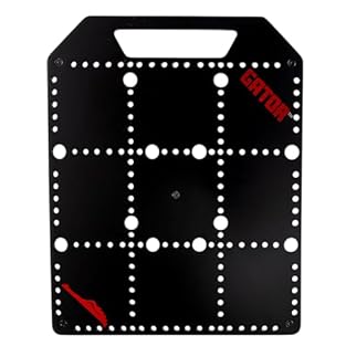 Mini Pedalboard with 24-gauge Metal Design Cable Perfations Carrying Hle