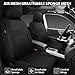 CAR PASS 3D Air Mesh Car Seat Covers Two Front Seats Only, Universal Seat Covers for Car Fit SUV,Vans,Sedan,Trucks, Breathable Automotive Interior Seat Covers Airbag Compatible (Black)