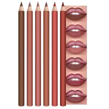 6-Color Velvet Matte Lipstick Pencils Pack for Lips Makeup, Ultra Smooth Creamy Hydrating, Long-Lasting High lmpact Color Soft Finish, Moisturized Lips 6Pcs Matte Lip pencils Set-F, Pack of 1