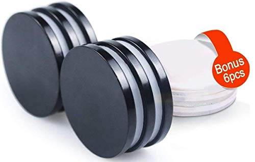 GREMAG Neodym Magnete, Wasserdicht Magnete mit 3M Kleber,Rare Earth Magnet für DIY Building Craft Office,Fridge Magnets,Magnete für glasmagnettafel,Wand (30x3mm 6pc)