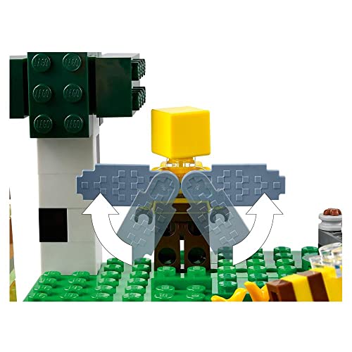 Image of LEGO 21165 Minecraft The Bee Farm, Building Set with Beekeeper and Sheep Figures, Toy for Boys and Girls Ages 8+