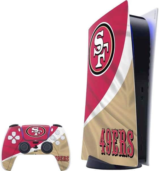 Skinit Decal Gaming Skin Compatible with PS5 Digital Edition Bundle - Officially Licensed NFL San Francisco 49ers Design