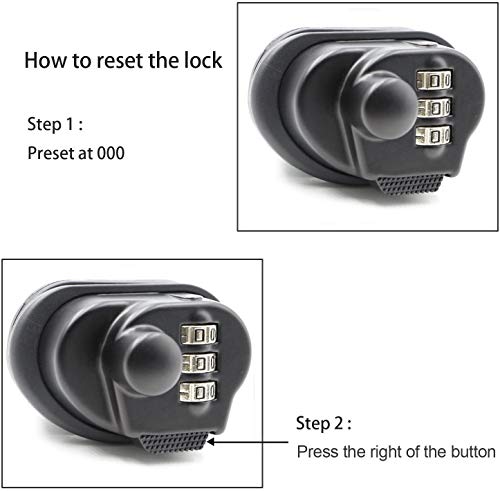Riorand Trigger Lock 3 Digit Combination Gun Lock Gun Trigger Lock Accessories (3Pcs) #TOP4
