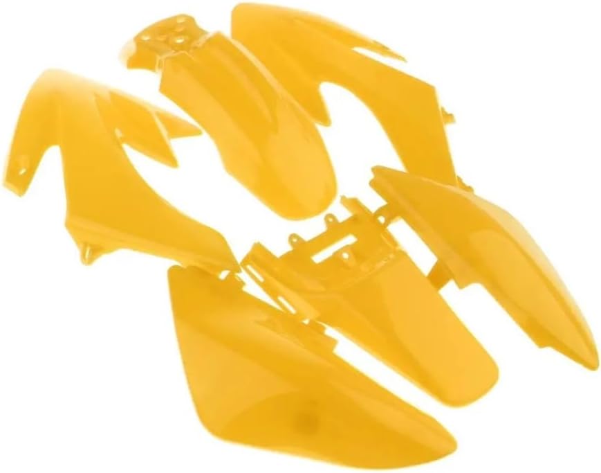 Motorcycle Side Wind Wing ABS Plastic Fairing Body Work Kit Set for CRF 50CC 90CC 110CC 125CC Dirt Pit Bike(White)