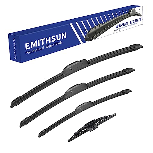 EMITHSUN® Windshield Wiper Blades Replacement for Toyota FJ Cruiser 2007-2014,That Meet OEM Quality Front Rear Wipers Blade Set for My Car -16