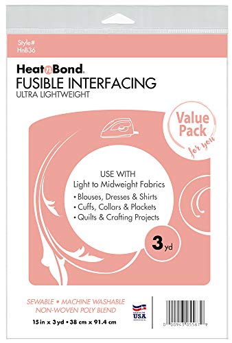 HeatnBond HnB36 Fusible Interfacing Ultra Lightweight, 15