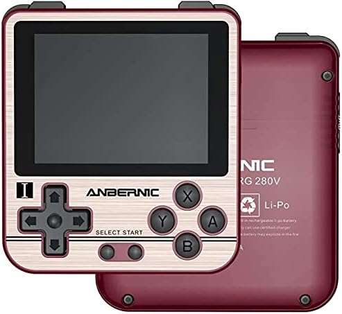 Amazon 64gtfがプリインストールされたrg280vハンドヘルドビデオゲーム5000クラシックゲームopendinguxli Polymer2100mahハンドヘルドゲームコンソール7時間持続時間 ゲーム