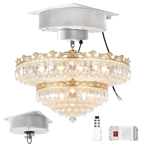 Palan de lustre électrique 20kg avec télécommande et interrupteur mural hauteur 19ft