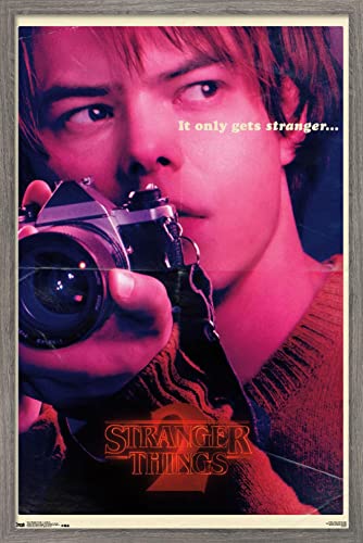 Netflix Stranger Things: Season 2 - Jonathan Wall Poster, 34L" x 22.4W", Barnwood Framed Version
