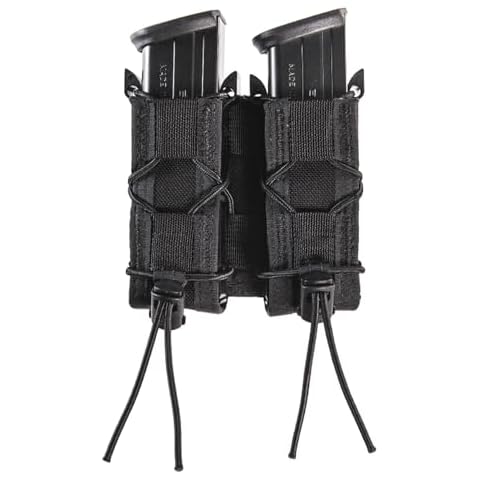 High Speed Gear - Double Pistol Taco Mag Pouch, Universal Pistol Magazine Holster, Rapid Response and MOLLE Compatible Cover