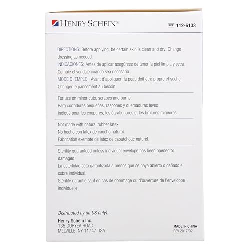 Henry Schein Adhesive Fabric Bandage Strips, 1\" x 3\", Sterile, Box of 100 - Thumbnail 6