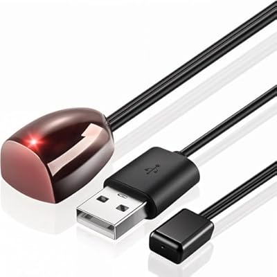 Herfair IR Repeater Transmitter Kit 10FT Infrared Remote Control Extender Cable Universal IR Blaster Emitter Up to 15FT Signal Range for Blu-ray/DVD Player, Cable Box, STB, Receiver, Amplifier, More