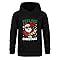NILKOOZ Christmas 67 Boys Hoodie Sweatshirt Santa Says Six Seven Girls Pullover Top 2-13 Years(Black-160cm)