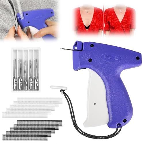 Stitchy Quick Clothing Fixer, Micro Stitch Gun for Clothes, Quick Stitch Mini Sewing Machine Stitchy Tool with 5 Needles and 1000 Micro Fasteners for Quilting Hemming Tagging DIY Decorating