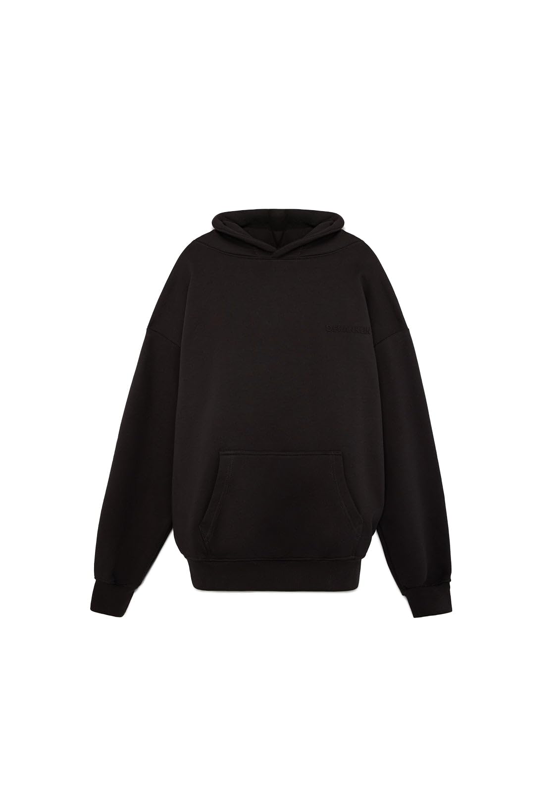 Sweat à capuche oversize Clean par D. Franklin, la coupe anthracite unie - 5