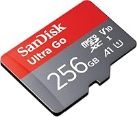 SANDISK 256 GB Ultra Go Micro SDXC Speicherkarte + SD Adapter (Für Android Smartphones und Tablets, bis zu 150 MB/s Lesegeschwindigkeit) A1, Full HD Video, UHS-I, Class 10, U1, Für Amazon – Ansicht 2