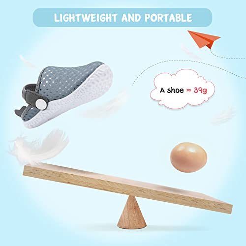 Fires Toddler Water Shoes For Kids Girls Boys Barefoot Aqua Socks Non-Slip For Swim Beach Pool Summer Sandals Slippers Lightweight Quick Dry Greydot 6.5-7 Toddler #TOP5