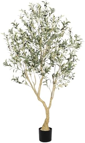 LYERSE Olive Tree 6ft - Olive Trees Artificial Indoor with Large ...
