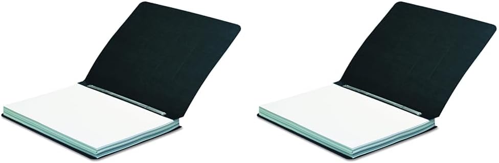 ACCO Pressboard Report Cover, Letter, Black, (A7025971A) (Pack of 2)