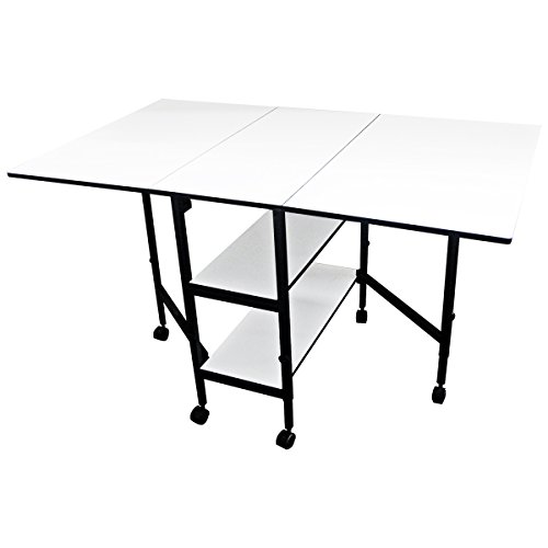 Sullivans 38431 Home Hobby Adjustable Height Foldable Table, 59 x 35.8