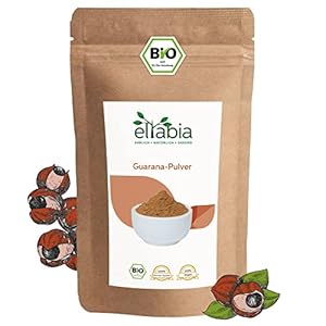 eltabia Organic Guarana Poeder 500g van gecontroleerde biologische teelt, 100% puur, natuurlijke cafeïne