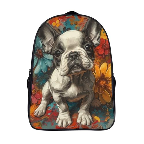 Mochila escolar infantil de perro para guardería y preescolar con medidas de 40x28x16cm