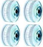 DDH 4 Luminous Skateboard Wheels, Spare Wheels, Quad Skates, Rollers for Double Roller Skating, LED Light, Kernel 82 A Hardness-8 pcs