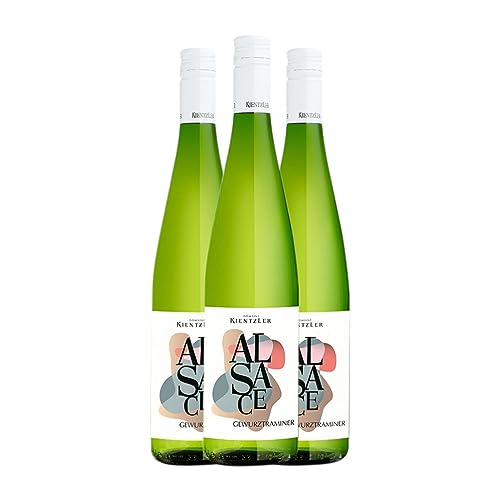 Kientzler Gewürztraminer Alsace 75 cl Vino blanco (Caja de 3 Botellas de 75 cl)