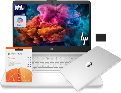 HP (�G�C�`�s�[) 14 ���y�ʃm�[�g�p�\�R�� �w��&����p (14�C���` LED�A1�N�Ԃ�Office 365�AIntel 4-Core N150 (>N4120)�A4GB RAM�A256GB�X�g���[�W (128GB+128GB SD))�A11���Ԃ̒�